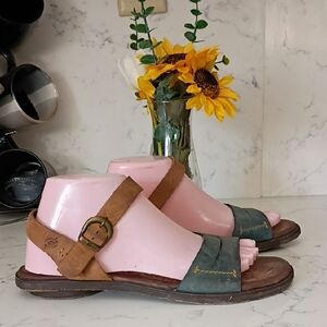 Born Brown Leather Sandals
